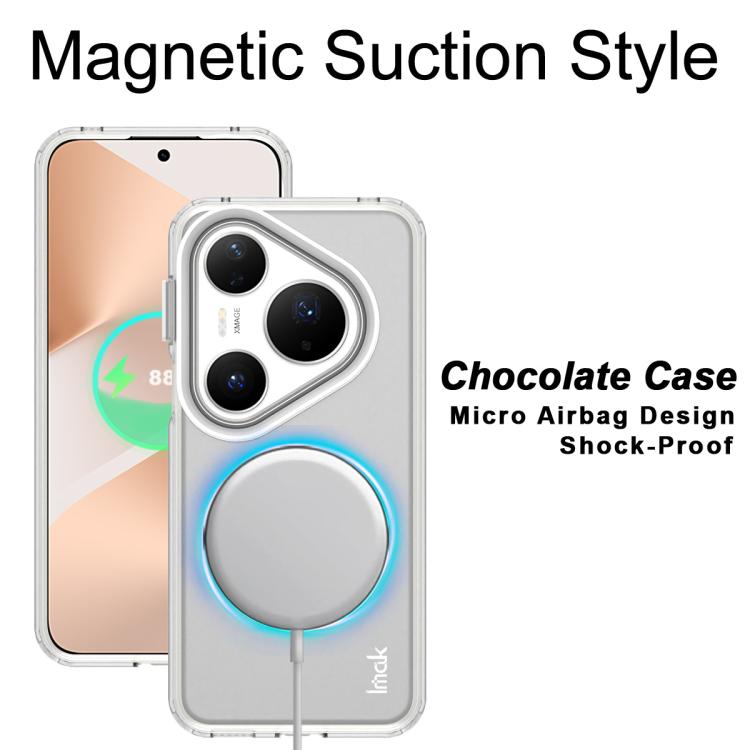 For Huawei Pura 80 Pro / 80 Pro+ IMAK Chocolate Series TPU + PET MagSafe Phone Case