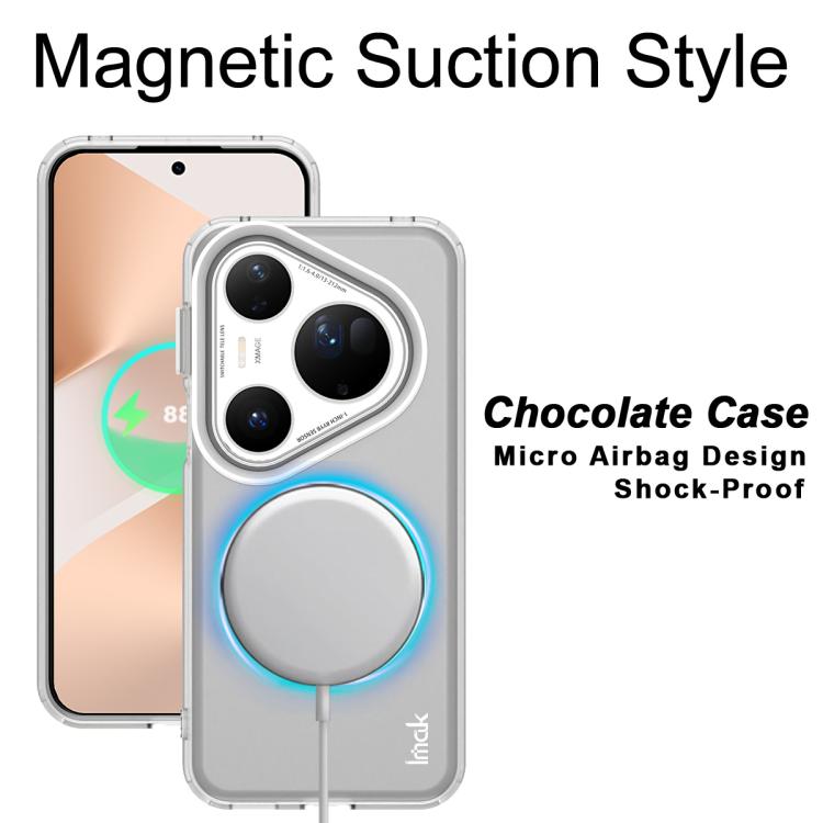 For Huawei 80 Ultra 5G IMAK Chocolate Series TPU + PET MagSafe Phone Case