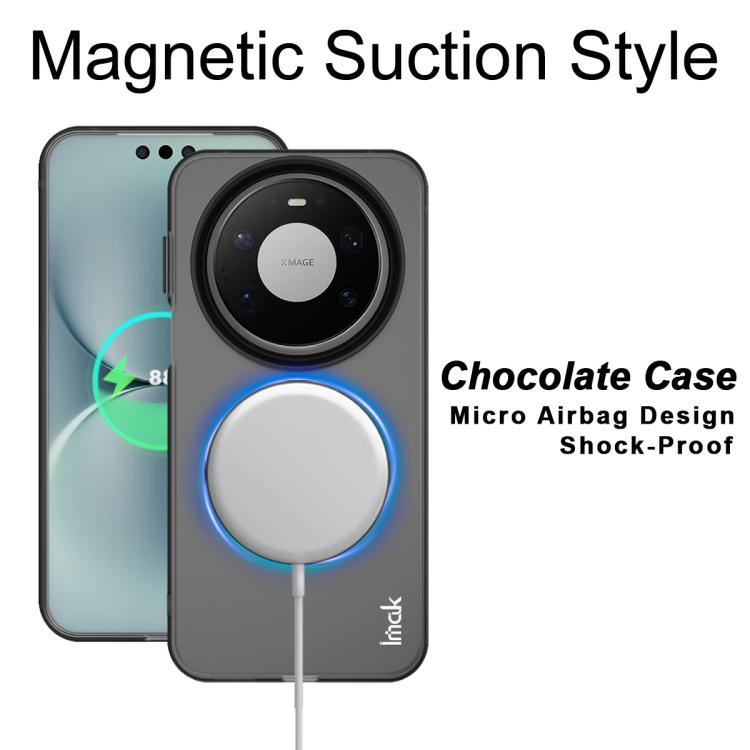 For Huawei Mate 80 Pro Max IMAK Chocolate Series TPU + PET MagSafe Phone Case