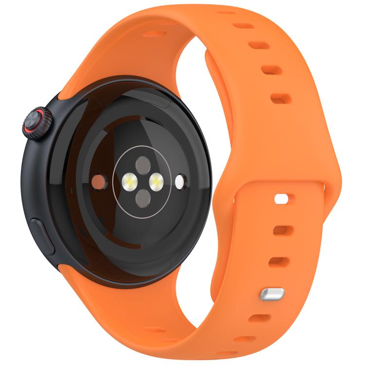For vivo Watch 5 xDfind Silver Buckle Pure Color Silicone Watch Band