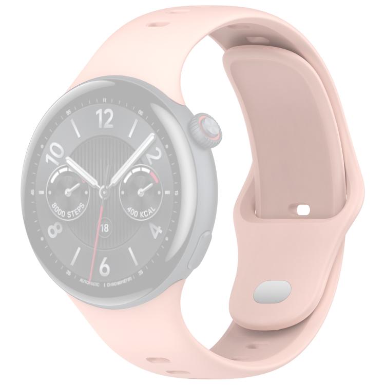 For vivo Watch 5 xDfind Silver Buckle Pure Color Silicone Watch Band