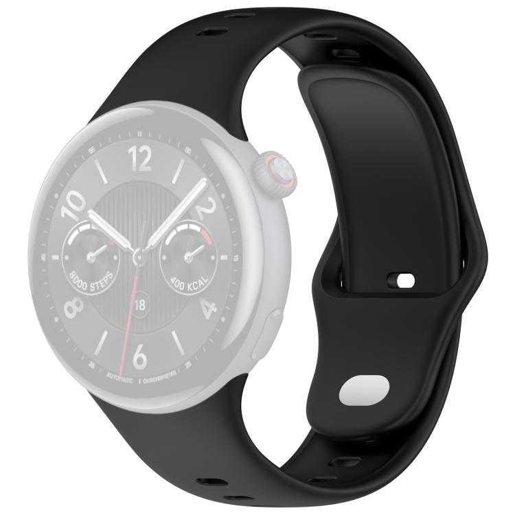For vivo Watch 5 xDfind Silver Buckle Pure Color Silicone Watch Band