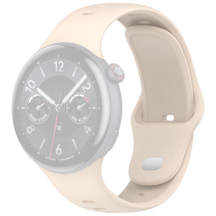 For vivo Watch 5 xDfind Silver Buckle Pure Color Silicone Watch Band