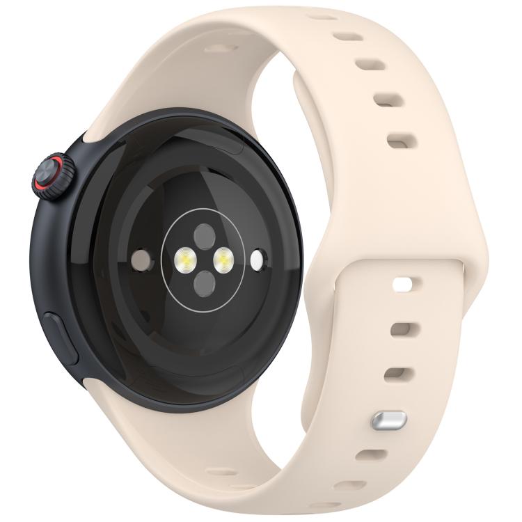 For vivo Watch 5 xDfind Silver Buckle Pure Color Silicone Watch Band