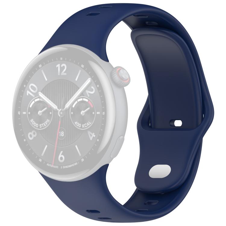 For vivo Watch 5 xDfind Silver Buckle Pure Color Silicone Watch Band