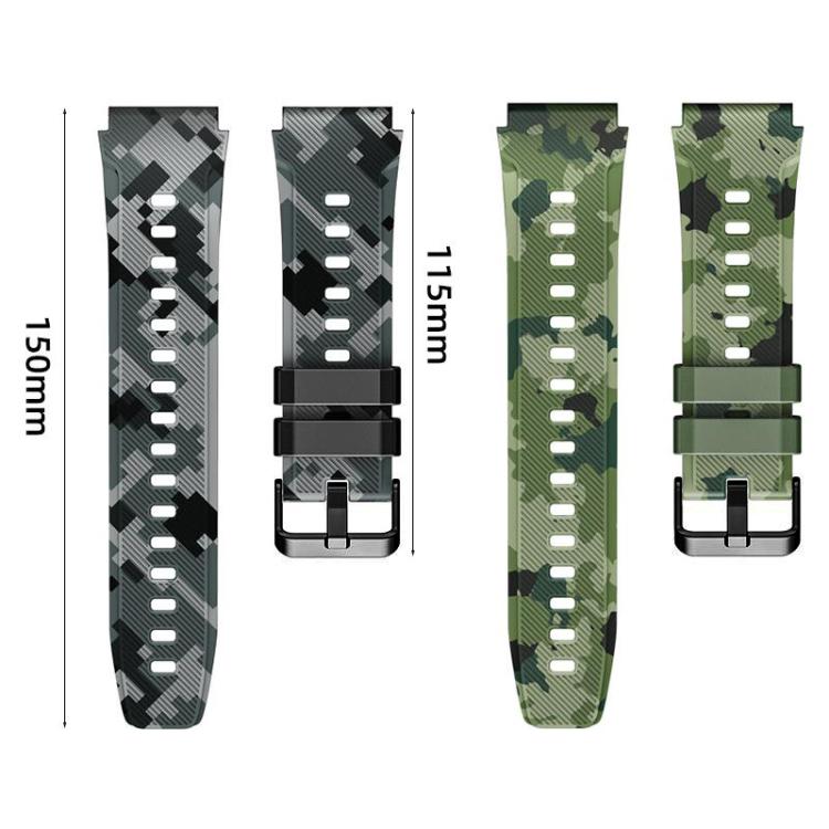 22mm xDfind Camouflage Silicone Watch Band