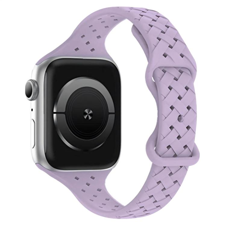 For Apple Watch 38 / 40 / 41 / S10 42mm xDfind Butterfly Buckle Braid Silicone Watch Band
