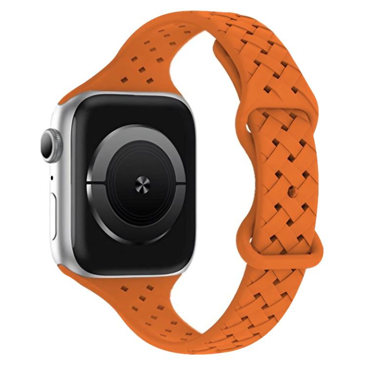 For Apple Watch 38 / 40 / 41 / S10 42mm xDfind Butterfly Buckle Braid Silicone Watch Band