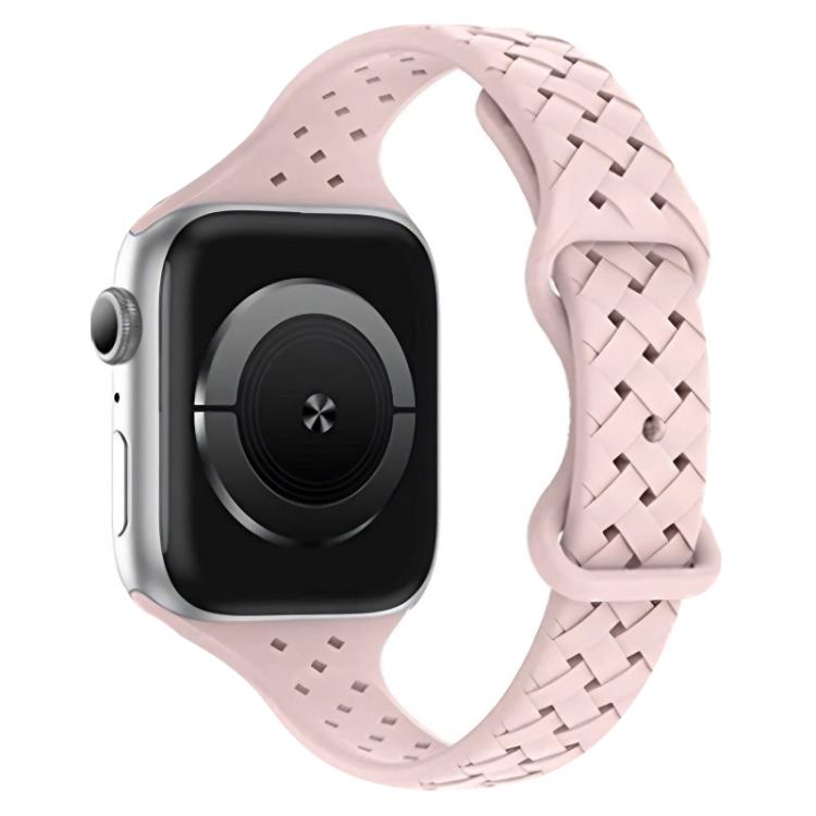 For Apple Watch 38 / 40 / 41 / S10 42mm xDfind Butterfly Buckle Braid Silicone Watch Band