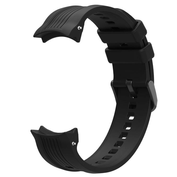 For Amazfit Balance xDfind Black Buckle Silicone Watch Band