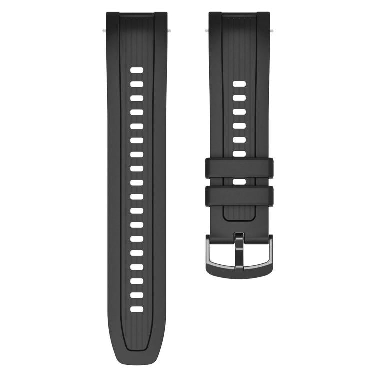 For Amazfit Balance xDfind Black Buckle Silicone Watch Band