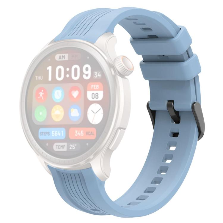For Amazfit Balance xDfind Black Buckle Silicone Watch Band