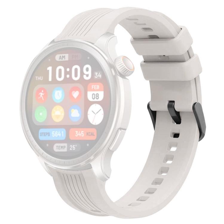 For Amazfit Balance xDfind Black Buckle Silicone Watch Band