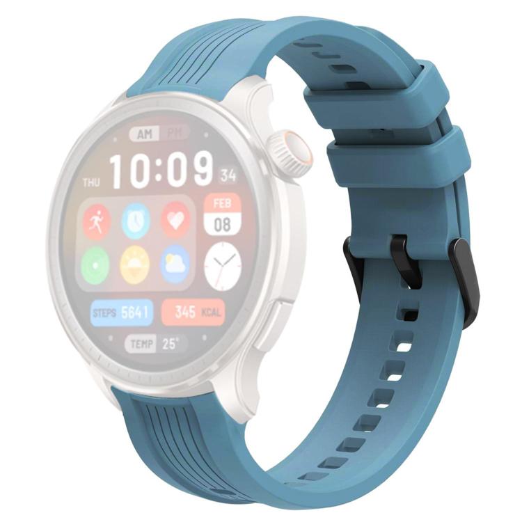 For Amazfit Balance xDfind Black Buckle Silicone Watch Band