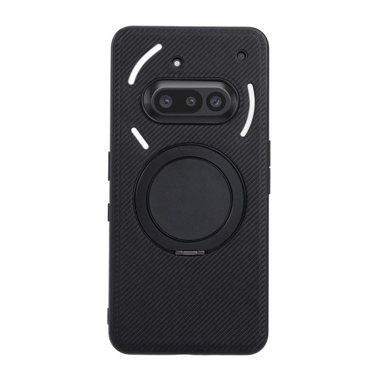 For Nothing Phone 3a ViLi TCY Series Kevlar Leather Texture Rotating Holder Phone Case - Black