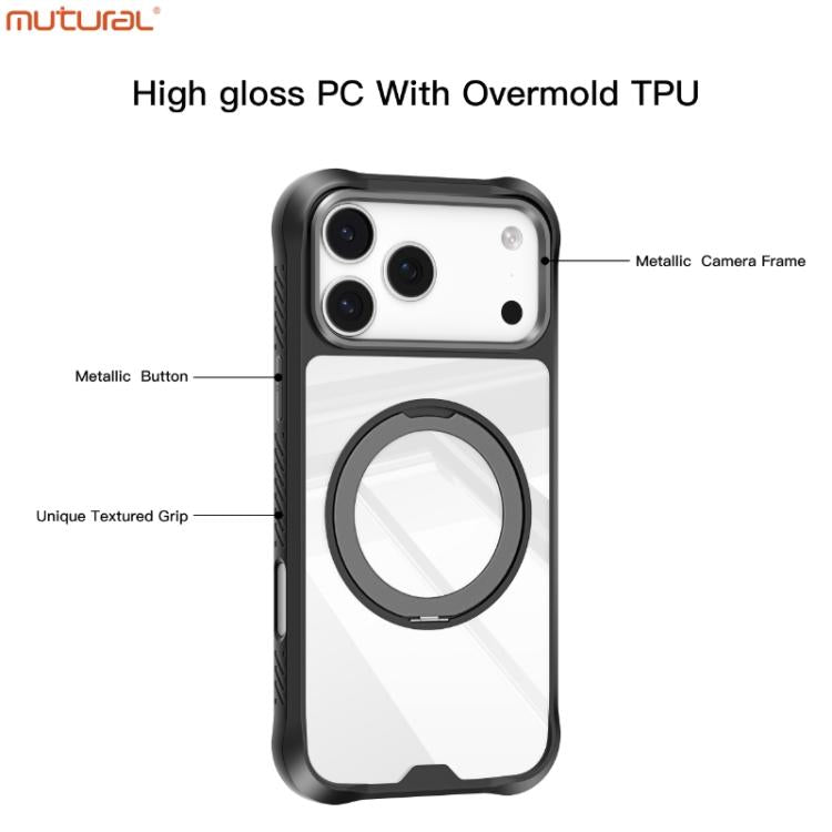 For iPhone 17 Pro Max Mutural Xuan Armor Series MagSafe Magnetic Holder Phone Case