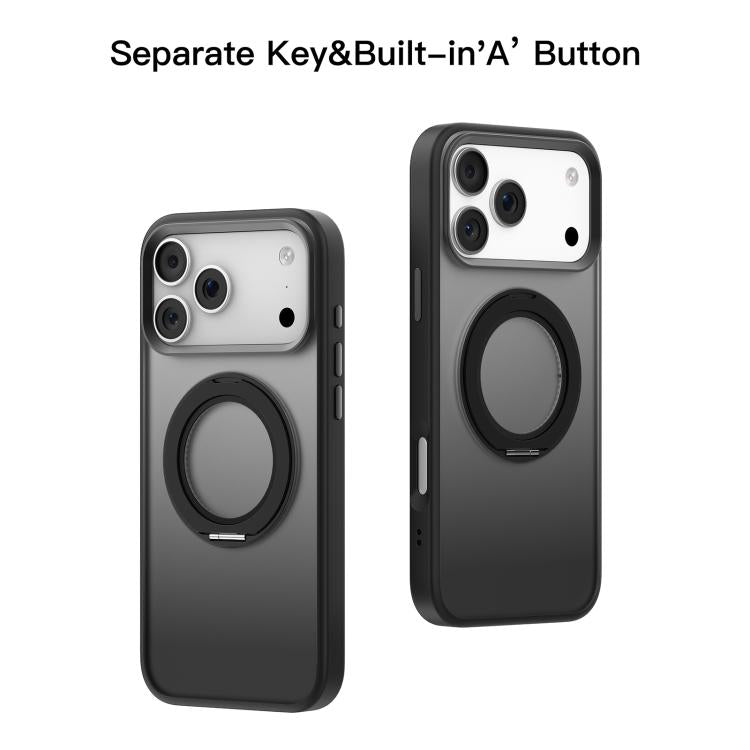 For iPhone 17 Pro Mutural Armor Series MagSafe Magnetic Holder Phone Case