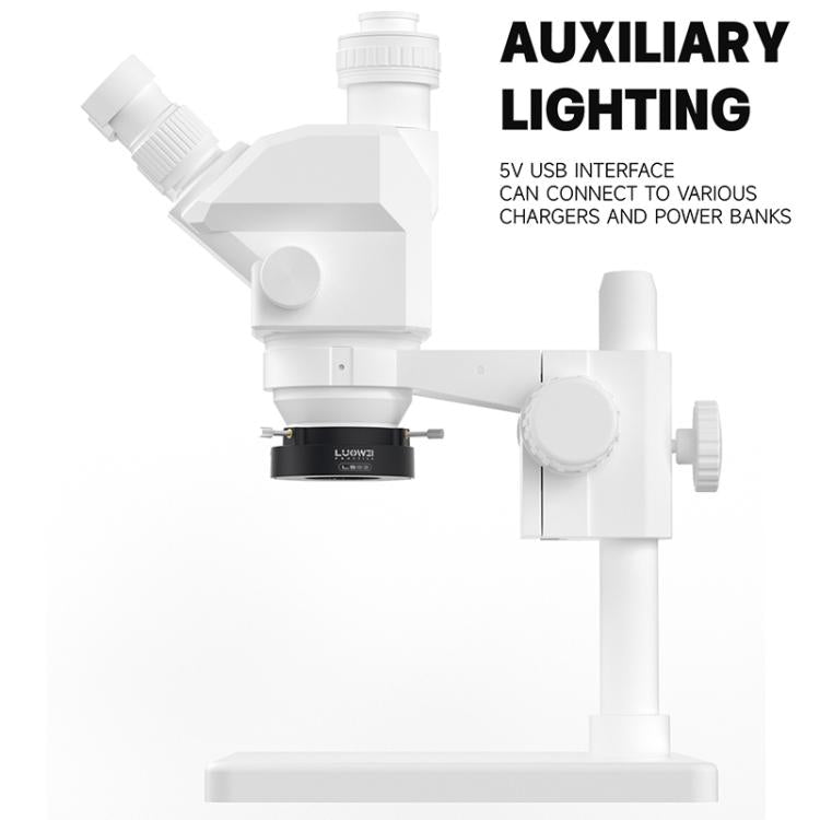 LUOWEI LS03 High Lumen 72LED Microscope Ring Light Source
