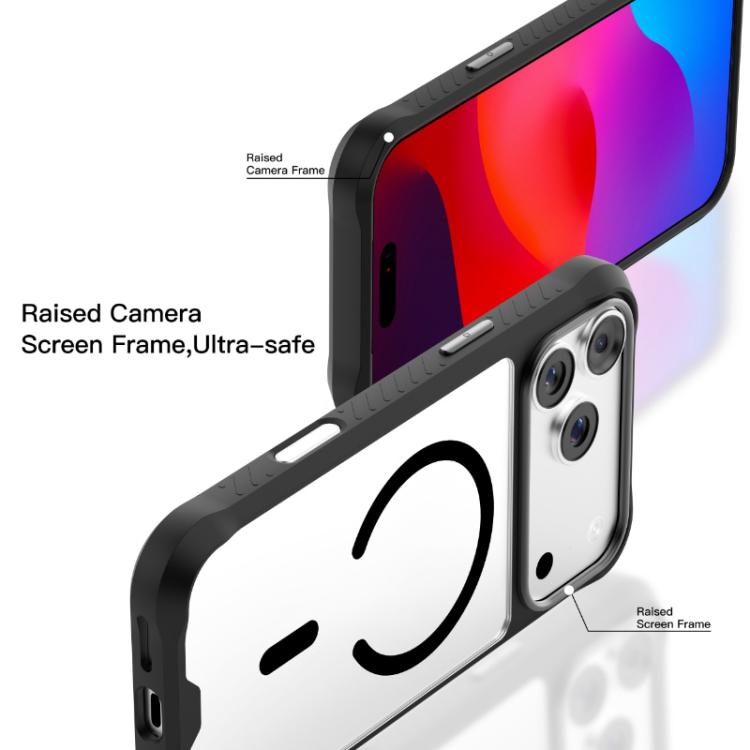 For iPhone 17 Pro Max Mutural Clear Armor Series MagSafe PC Hybrid TPU Phone Case