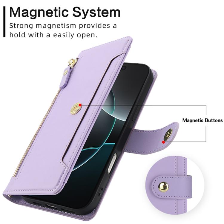 For iPhone 16 Pro Seven Card Slots Zipper Wallet Leather Phone Case with Lanyard