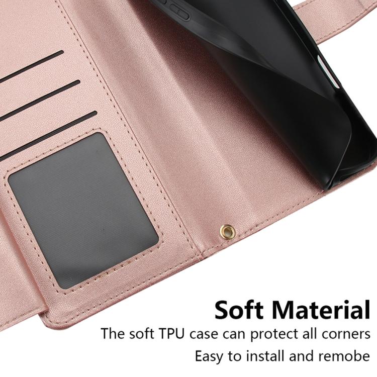 For iPhone 17 Seven Card Slots Zipper Wallet Leather Phone Case with Lanyard