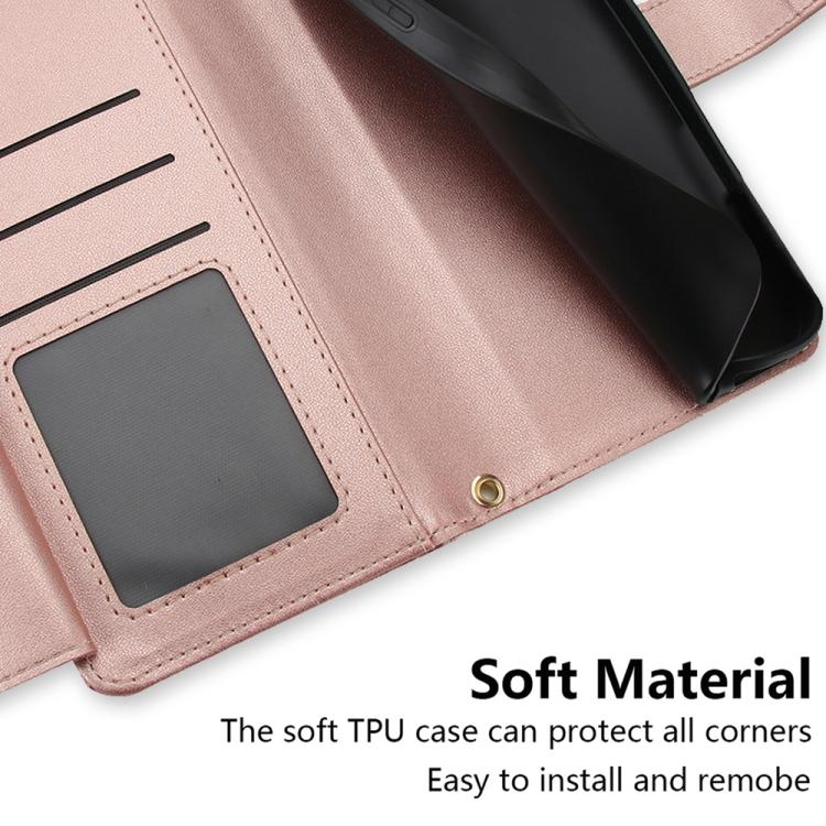 For Samsung Galaxy A55 5G Seven Card Slots Zipper Wallet Leather Phone Case with Lanyard