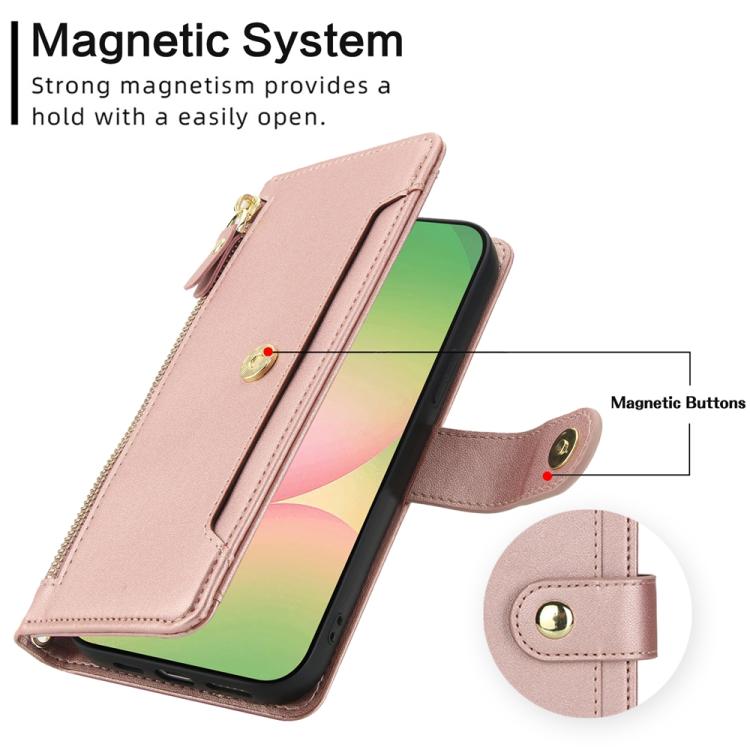 For Samsung Galaxy A36 5G Seven Card Slots Zipper Wallet Leather Phone Case with Lanyard