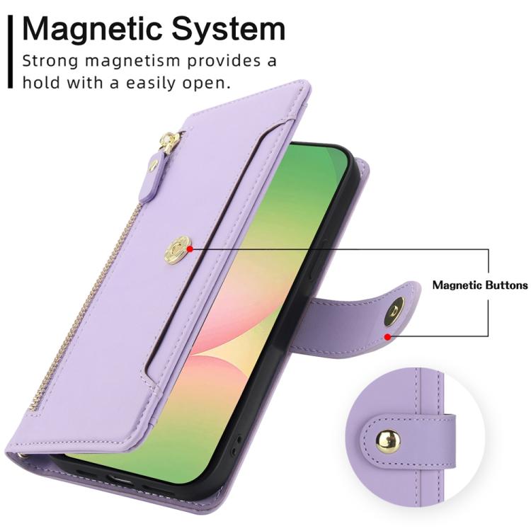 For Samsung Galaxy A36 5G Seven Card Slots Zipper Wallet Leather Phone Case with Lanyard