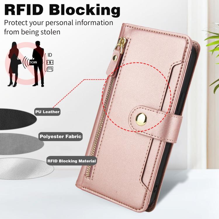 For Samsung Galaxy A06 / A07 Seven Card Slots Zipper Wallet Leather Phone Case with Lanyard