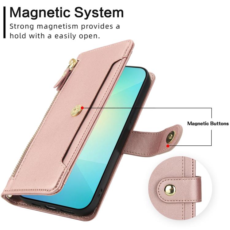 For Samsung Galaxy A06 / A07 Seven Card Slots Zipper Wallet Leather Phone Case with Lanyard