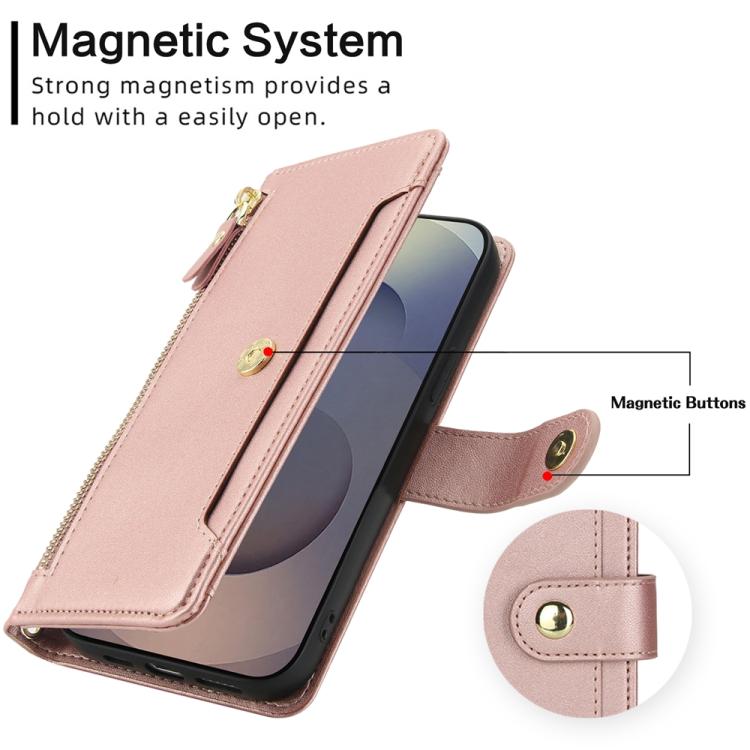 For Samsung Galaxy S24 Ultra 5G Seven Card Slots Zipper Wallet Leather Phone Case with Lanyard
