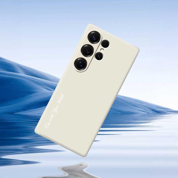 For Samsung Galaxy S25 Ultra 5G Do As You Wish A1440 Fine Hole Straight Edge Silicone Phone Case