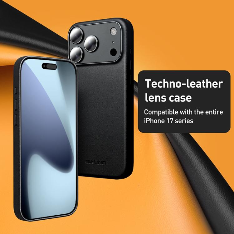 For iPhone Air QIALINO Technology Leather MagSafe Phone Case - Black