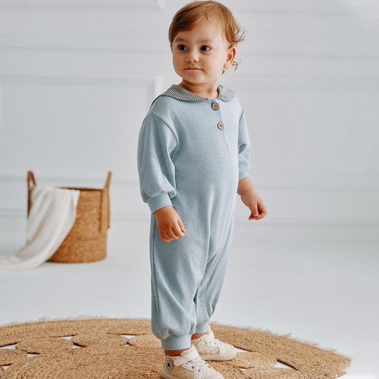 Benzdeer Crawling Clothes Toddler Long Sleeve Jumpsuit, Height:66cm