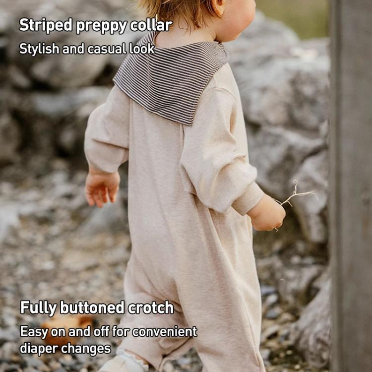 Benzdeer Crawling Clothes Toddler Long Sleeve Jumpsuit, Height:66cm