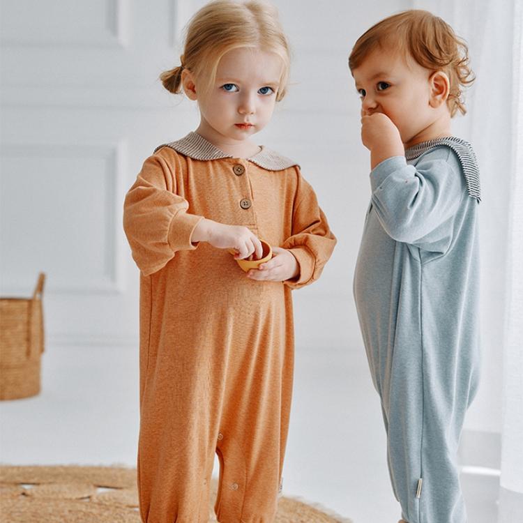 Benzdeer Crawling Clothes Toddler Long Sleeve Jumpsuit, Height:66cm
