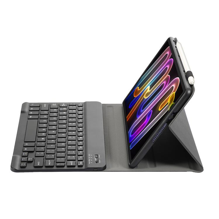For Lenovo Xiaoxin Pad Pro GT 11.1 2025 AM32 Ultra-thin Detachable Bluetooth Keyboard Leather Tablet Case - Black