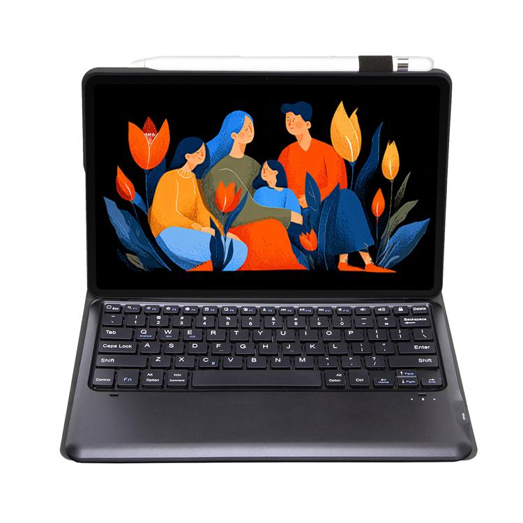 For Lenovo Xiaoxin Pad 12.1 2025 AM33 TPU Ultra-thin Detachable Bluetooth Keyboard Leather Case