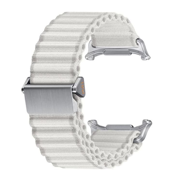 For Samsung Galaxy Watch Ultra 47mm Marine Loop Nylon Watch Band with 3D Curved Film