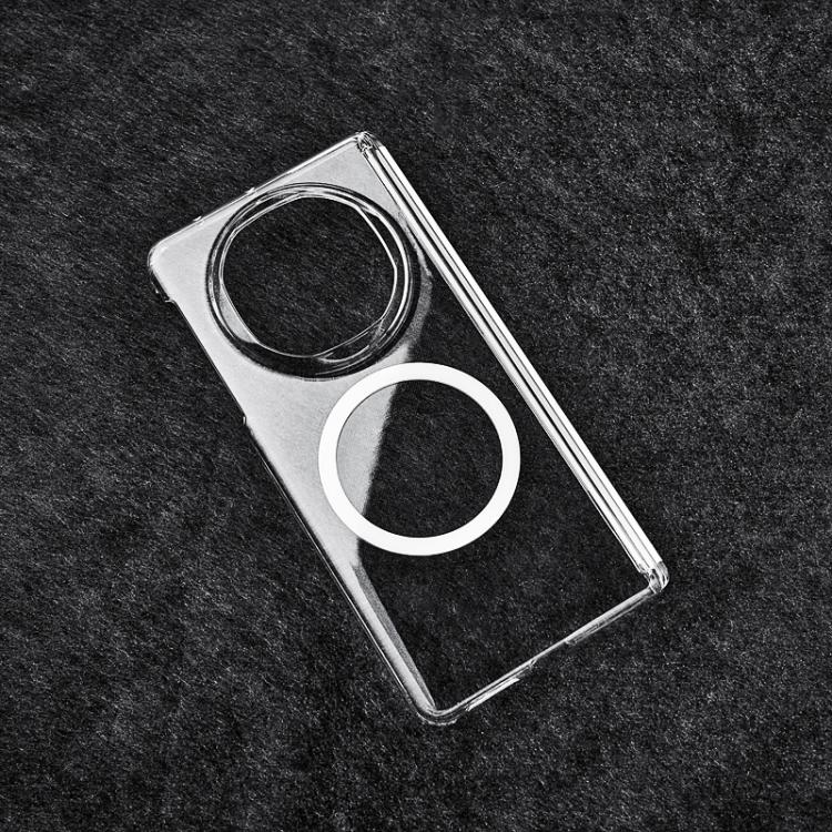 For Huawei Mate X6 Transparent PC Dual Axis MagSafe Shockproof Phone Case
