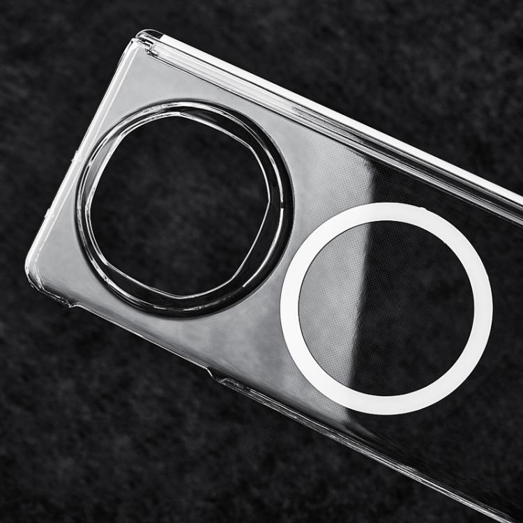 For Huawei Mate X6 Transparent PC Dual Axis MagSafe Shockproof Phone Case