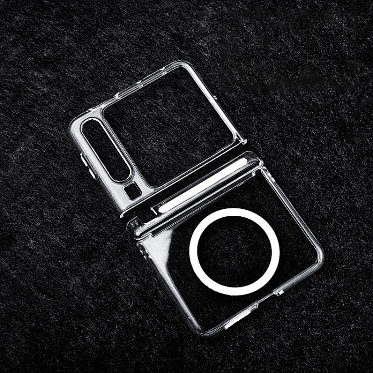 For Huawei Pura X Transparent PC Dual Axis MagSafe Shockproof Phone Case