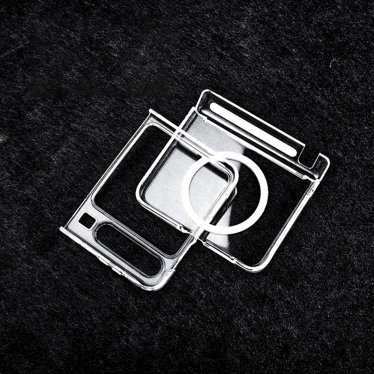 For Huawei Pura X Transparent PC Dual Axis MagSafe Shockproof Phone Case