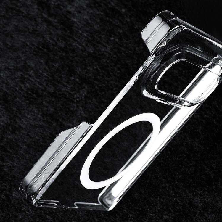 For Huawei Pura X Max Transparent PC Dual Axis MagSafe Shockproof Phone Case