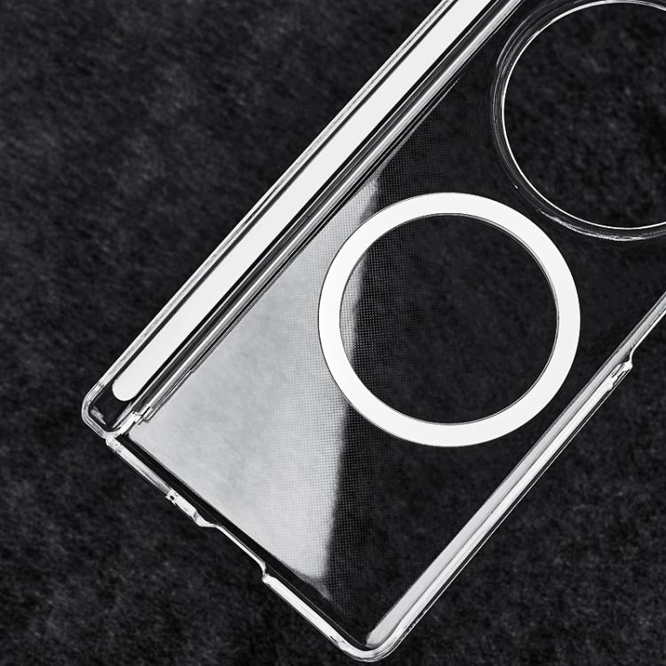 For vivo X Fold5 Transparent PC Dual Axis MagSafe Shockproof Phone Case