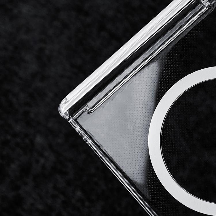 For Samsung Galaxy Z Flip5 5G / Flip6 5G Transparent PC Dual Axis MagSafe Shockproof Phone Case