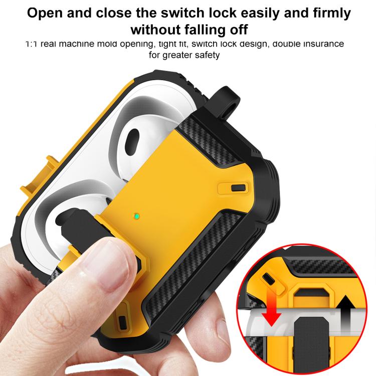 For AirPods Pro 3 Shield Shockproof Earphone Protective Case with Hook
