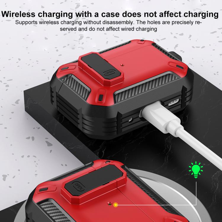 For AirPods Pro 3 Shield Shockproof Earphone Protective Case with Hook
