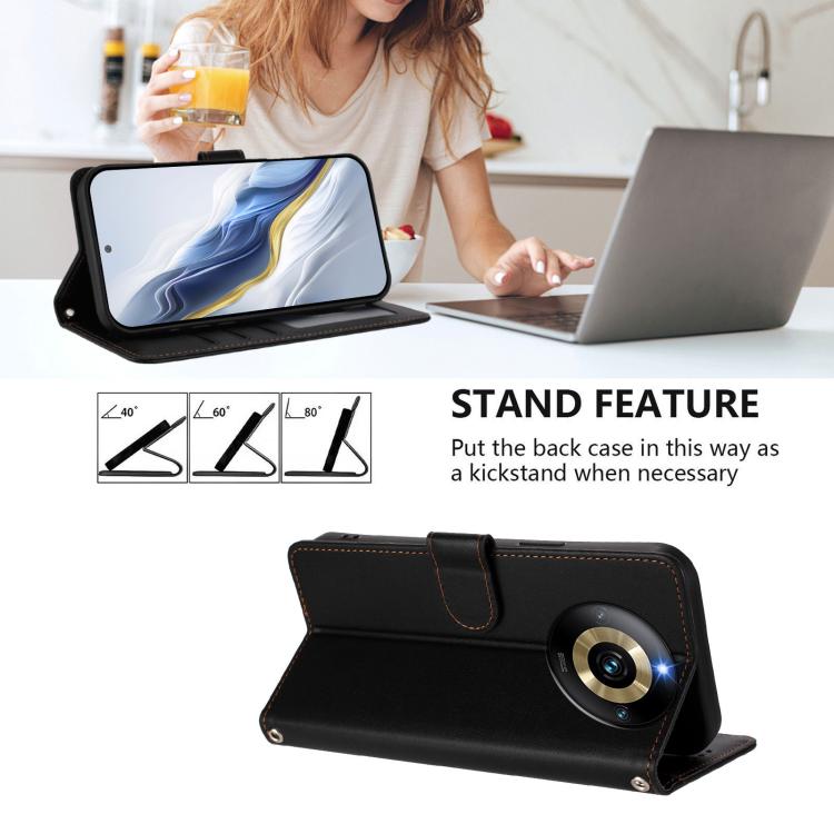 For Realme Narzo 60 Pro Embossed Heart Cat Leather Phone Case with Hand Strap
