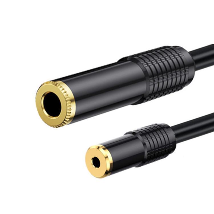 3.5mm Dual-channel Female to 6.35mm Dual-channel Female Stereo Audio Cable, Length:1.8m